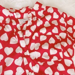 Equipment Tops - {equipment} hearts silk blouse Equipment Tops - {equipment} hearts silk blouse